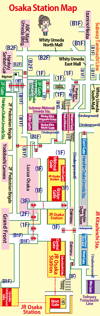 Osaka Station Map